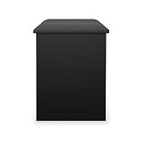 Jago-slatted-effect-stool-black from Roseland Furniture