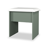 Jago-slatted-effect-stool-green from Roseland Furniture