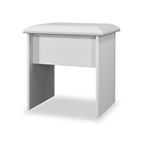 Jago-slatted-effect-stool-white from Roseland Furniture