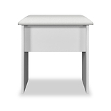 Jago-slatted-effect-stool-white from Roseland Furniture