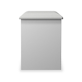 Jago-slatted-effect-stool-white from Roseland Furniture