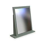 Jago-slatted-effect-small-mirror-green from Roseland Furniture
