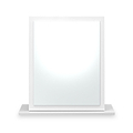 Jago-slatted-effect-small-mirror-white from Roseland Furniture