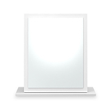 Jago-slatted-effect-small-mirror-white from Roseland Furniture