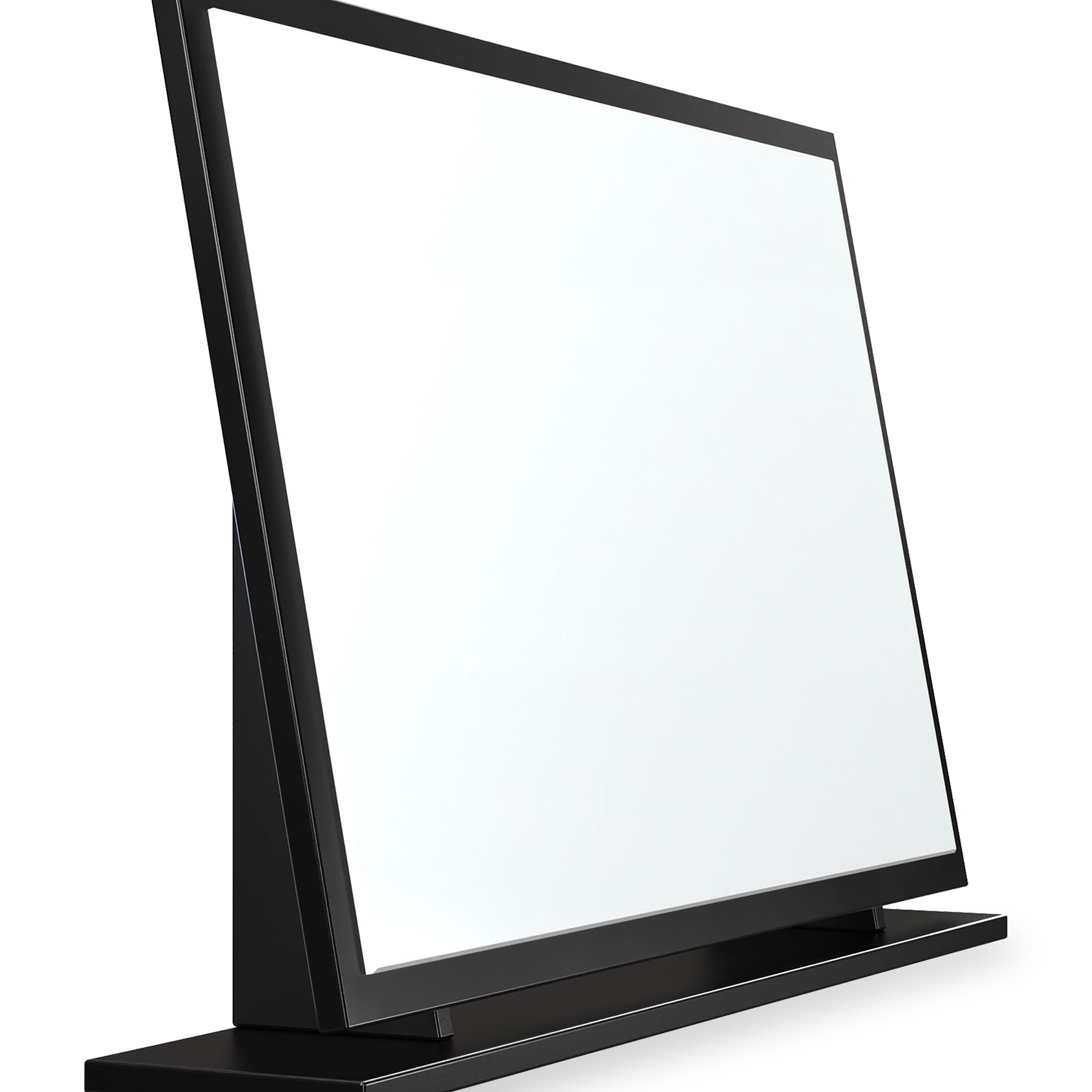 Jago-slatted-effect-large-mirror-black from Roseland Furniture