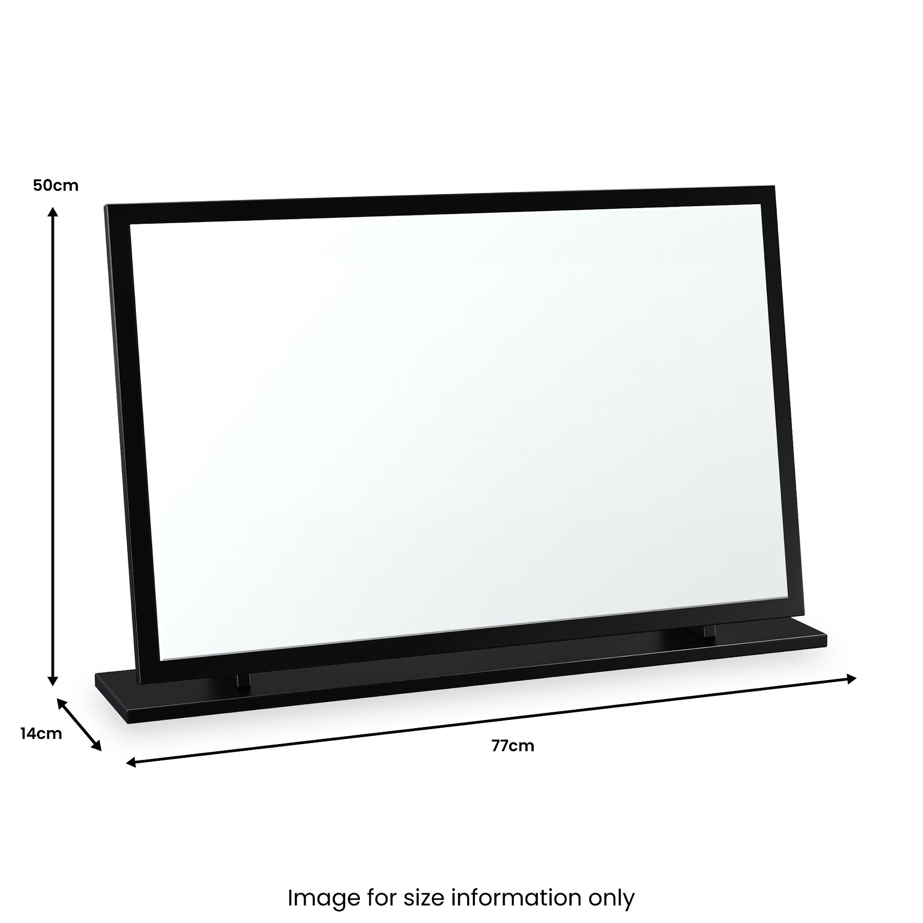 Jago-slatted-effect-large-mirror-black from Roseland Furniture
