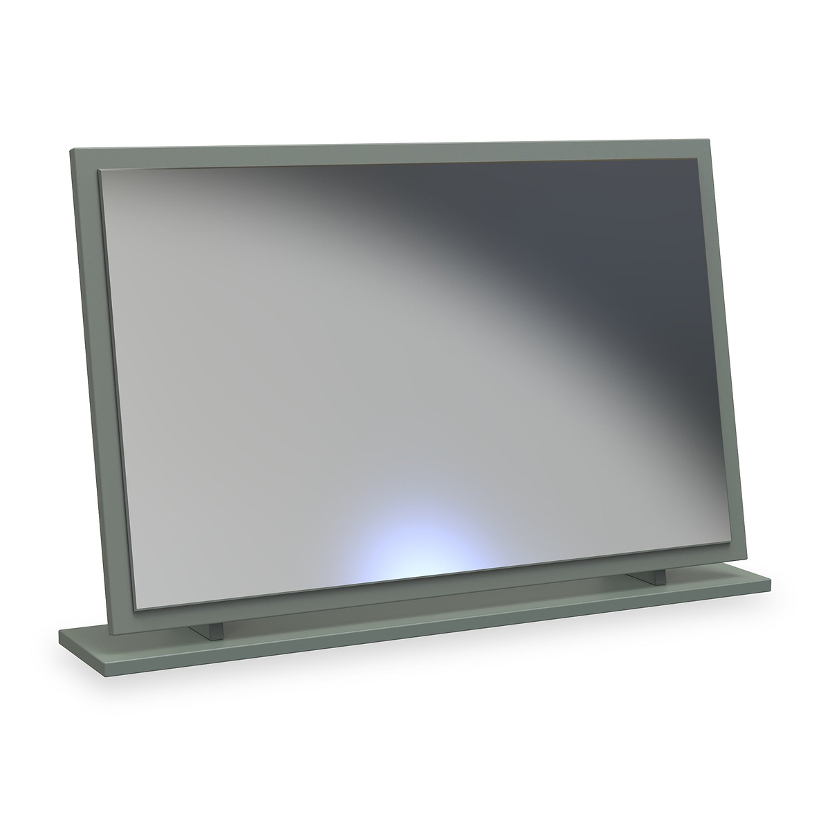 Jago-slatted-effect-large-mirror-green from Roseland Furniture