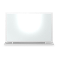 Jago-slatted-effect-large-mirror-white from Roseland Furniture