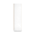 Jago-slatted-effect-2-door-mirrored-wardrobe-white from Roseland Furniture