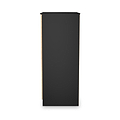 Jago-slatted-effect-2-door-midi-wardrobe-black from Roseland Furniture