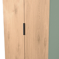 Jago-slatted-effect-2-door-midi-wardrobe-green from Roseland Furniture