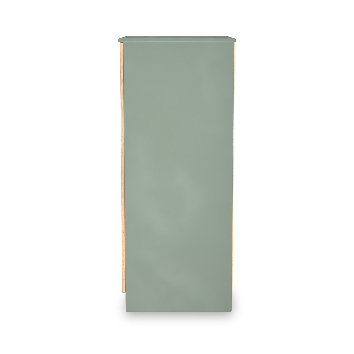 Jago-slatted-effect-2-door-midi-wardrobe-green from Roseland Furniture