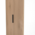 Jago-slatted-effect-2-door-midi-wardrobe-white from Roseland Furniture