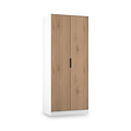 Jago-slatted-effect-2-door-wardrobe-white from Roseland Furniture