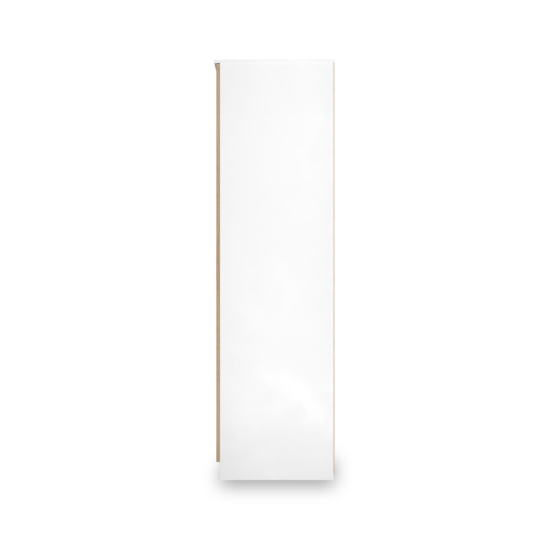 Jago-slatted-effect-2-door-wardrobe-white from Roseland Furniture