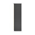 Jago-slatted-effect-2-door-2-drawer-wardrobe-black from Roseland Furniture
