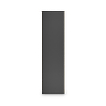 Jago-slatted-effect-2door-2dr-mirror-wardrobe-black from Roseland Furniture