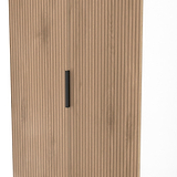 Jago-slatted-effect-tall-2-door-wardrobe-white from Roseland Furniture