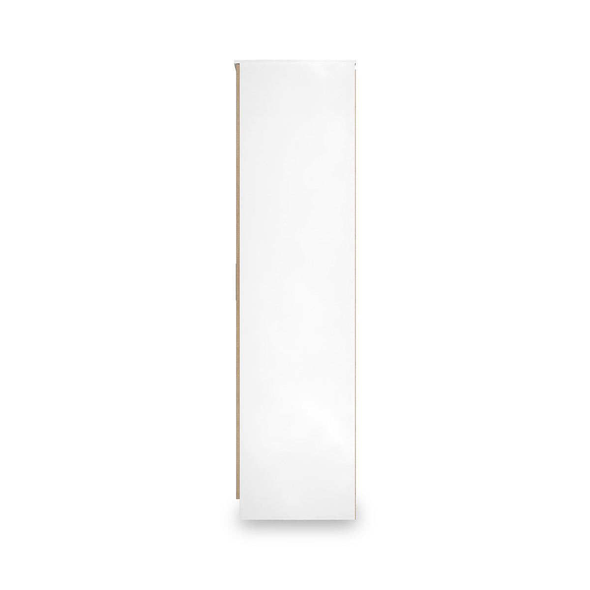 Jago-slatted-effect-tall-2-door-wardrobe-white from Roseland Furniture