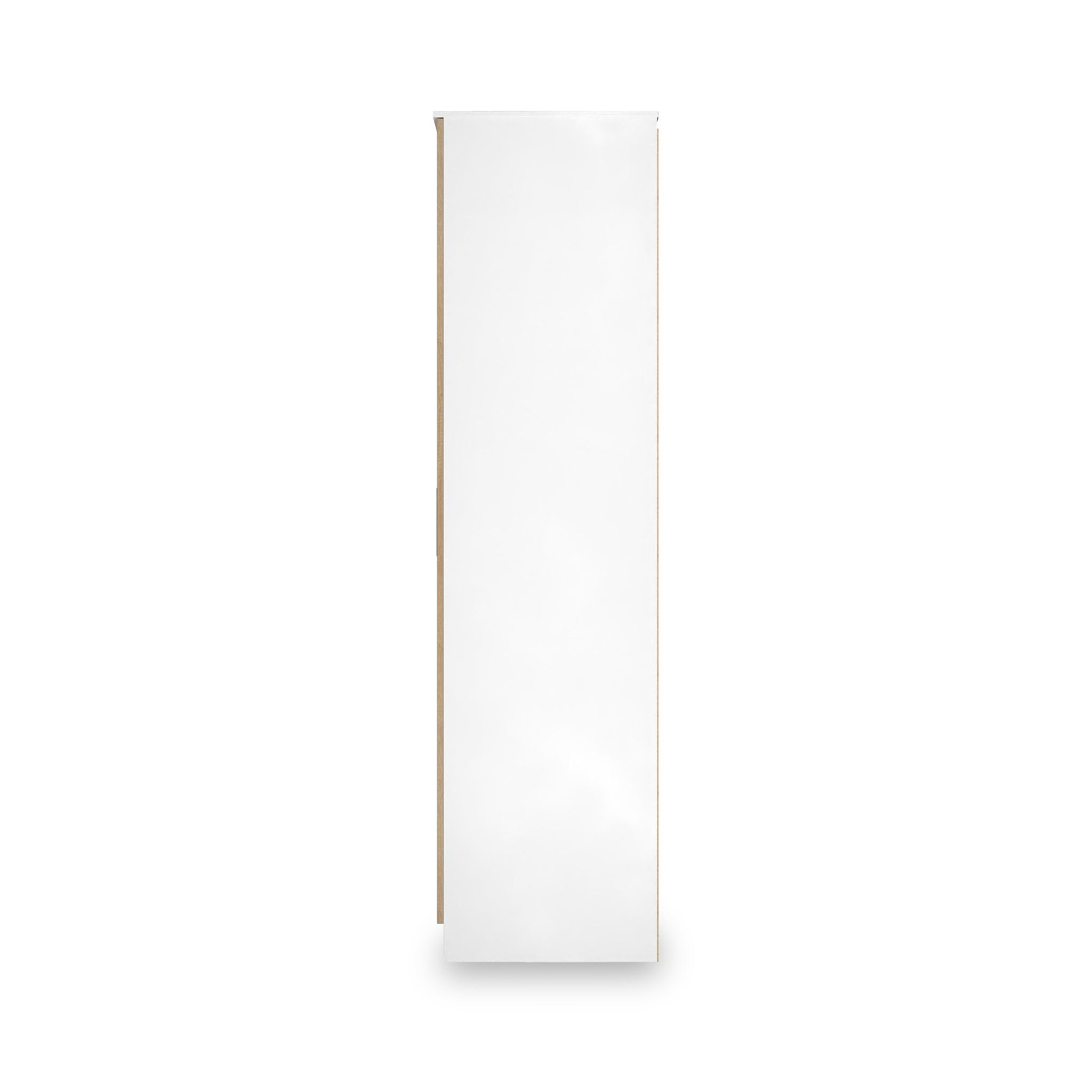 Jago-slatted-effect-tall-2-door-wardrobe-white from Roseland Furniture