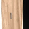 Jago-tall-2-door-2-drawer-wardrobe-black from Roseland Furniture