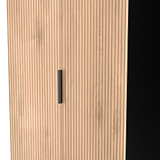 Jago-tall-2-door-2-drawer-wardrobe-black from Roseland Furniture