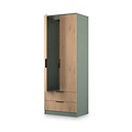 Jago-tall-2-door-2-drawer-wardrobe-green from Roseland Furniture