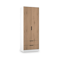 Jago-tall-2-door-2-drawer-wardrobe-white from Roseland Furniture