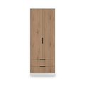 Jago-tall-2-door-2-drawer-wardrobe-white from Roseland Furniture