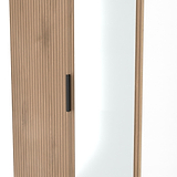 Jago-tall-2-door-2-draw-mirrored-wardrobe-white from Roseland Furniture