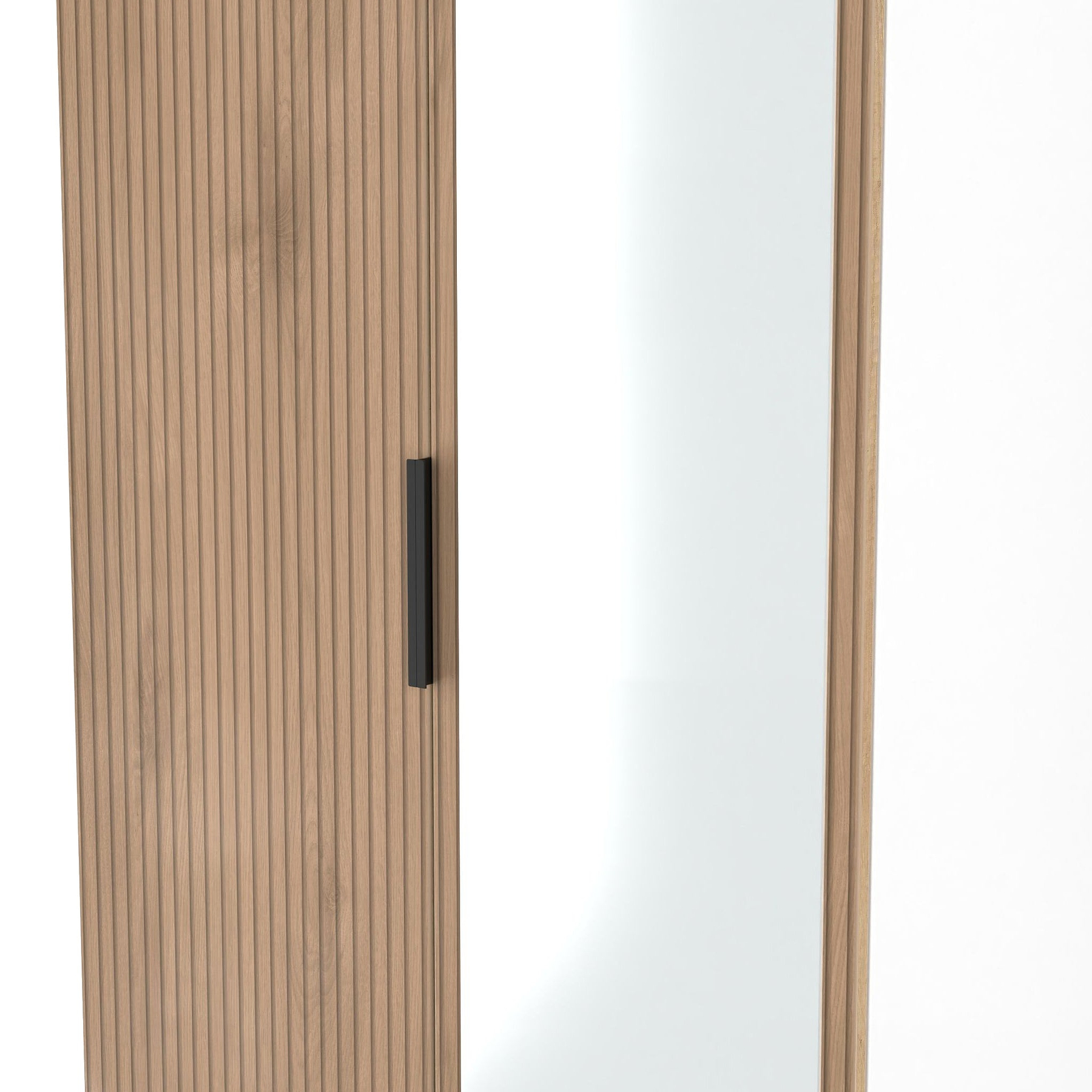 Jago-tall-2-door-2-draw-mirrored-wardrobe-white from Roseland Furniture