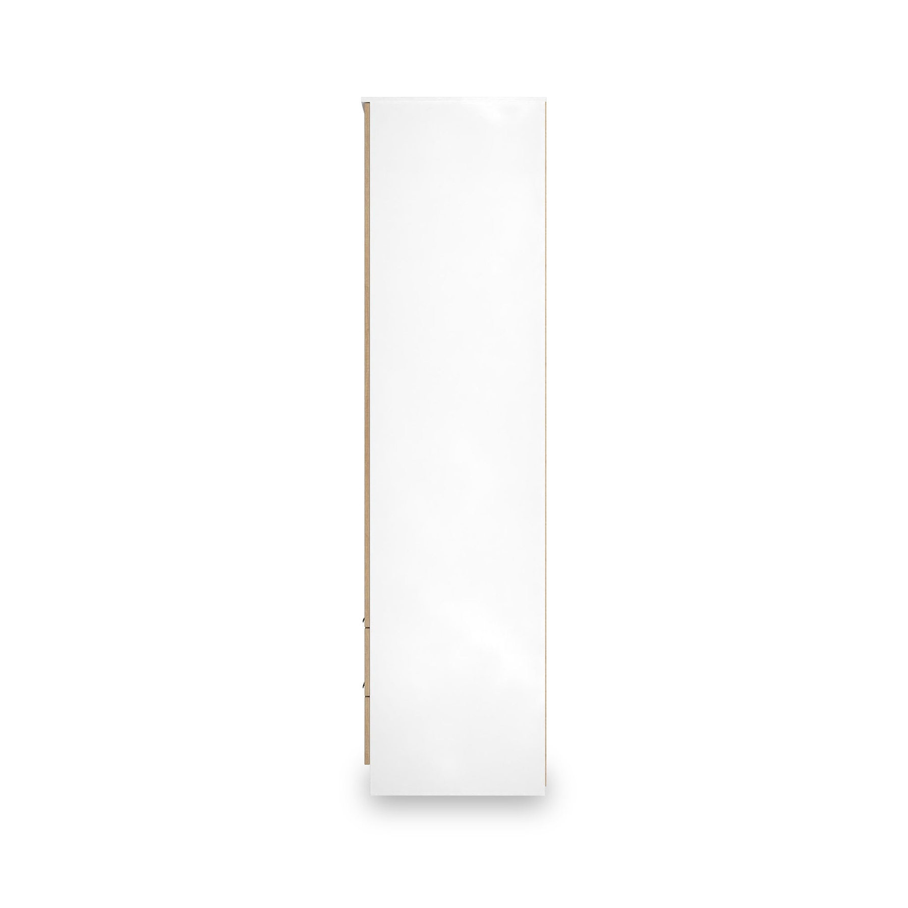 Jago-tall-2-door-2-draw-mirrored-wardrobe-white from Roseland Furniture