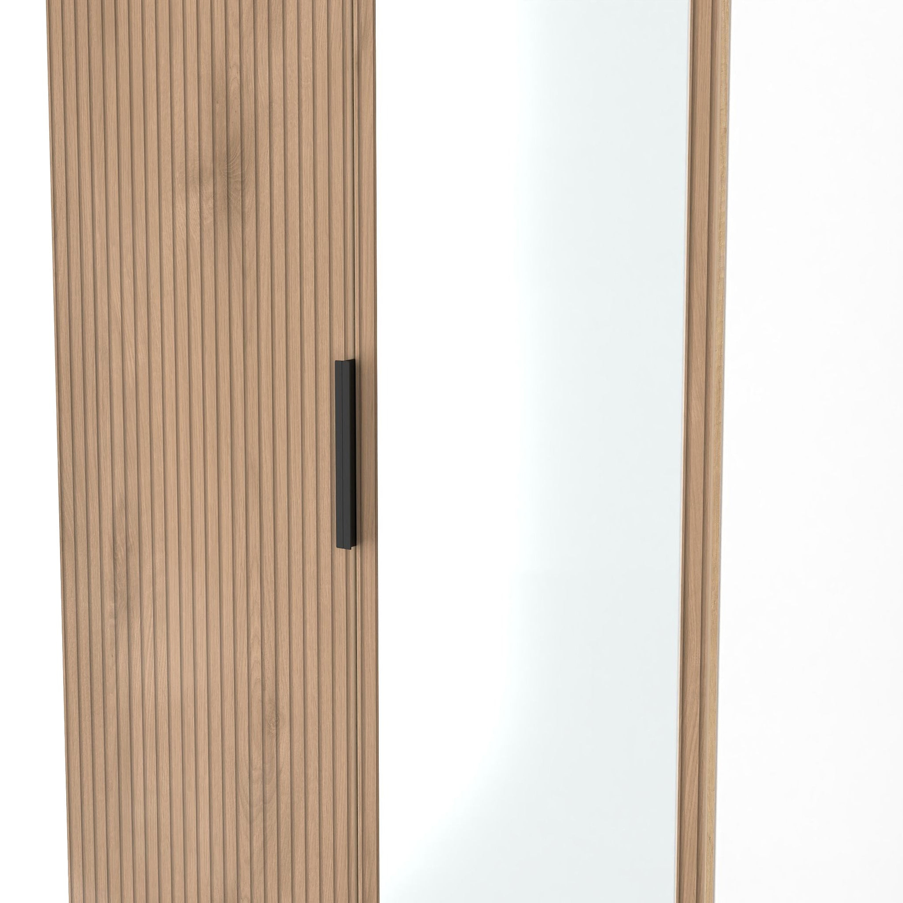 Jago-tall-2-door-mirrored-wardrobe-white from Roseland Furniture