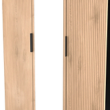 Jago-tall-3-door-mirrored-wardrobe-black from Roseland Furniture