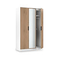 Jago-tall-3-door-mirrored-wardrobe-white from Roseland Furniture