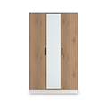 Jago-tall-3-door-mirrored-wardrobe-white from Roseland Furniture