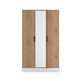 Jago-tall-3-door-mirrored-wardrobe-white from Roseland Furniture