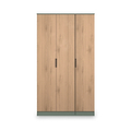 Jago-tall-3-door-wardrobe-green from Roseland Furniture