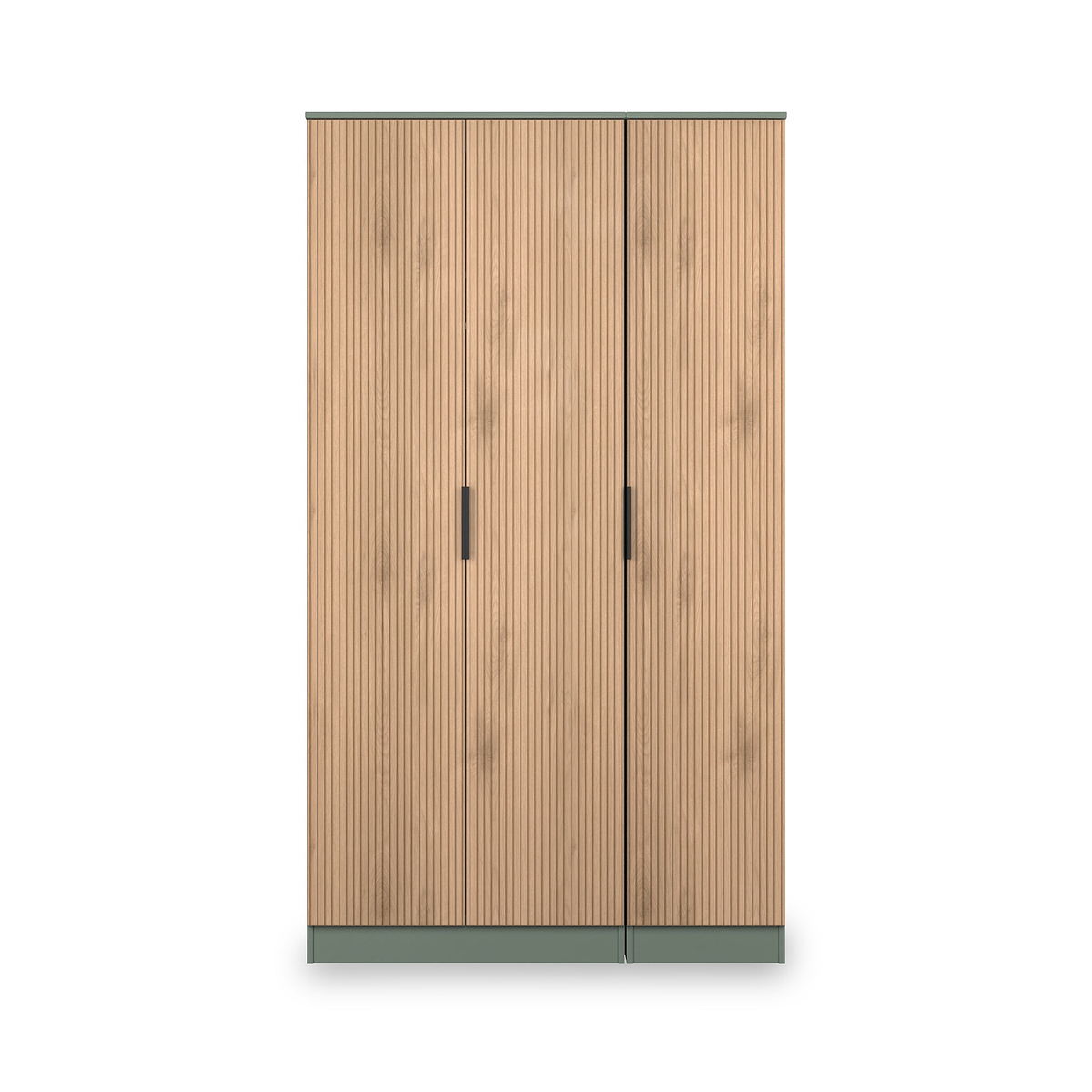 Jago-tall-3-door-wardrobe-green from Roseland Furniture