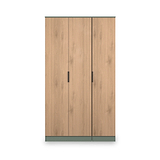 Jago-tall-3-door-wardrobe-green from Roseland Furniture