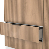 Jago-tall-3-door-2-drawer-wardrobe-white from Roseland Furniture