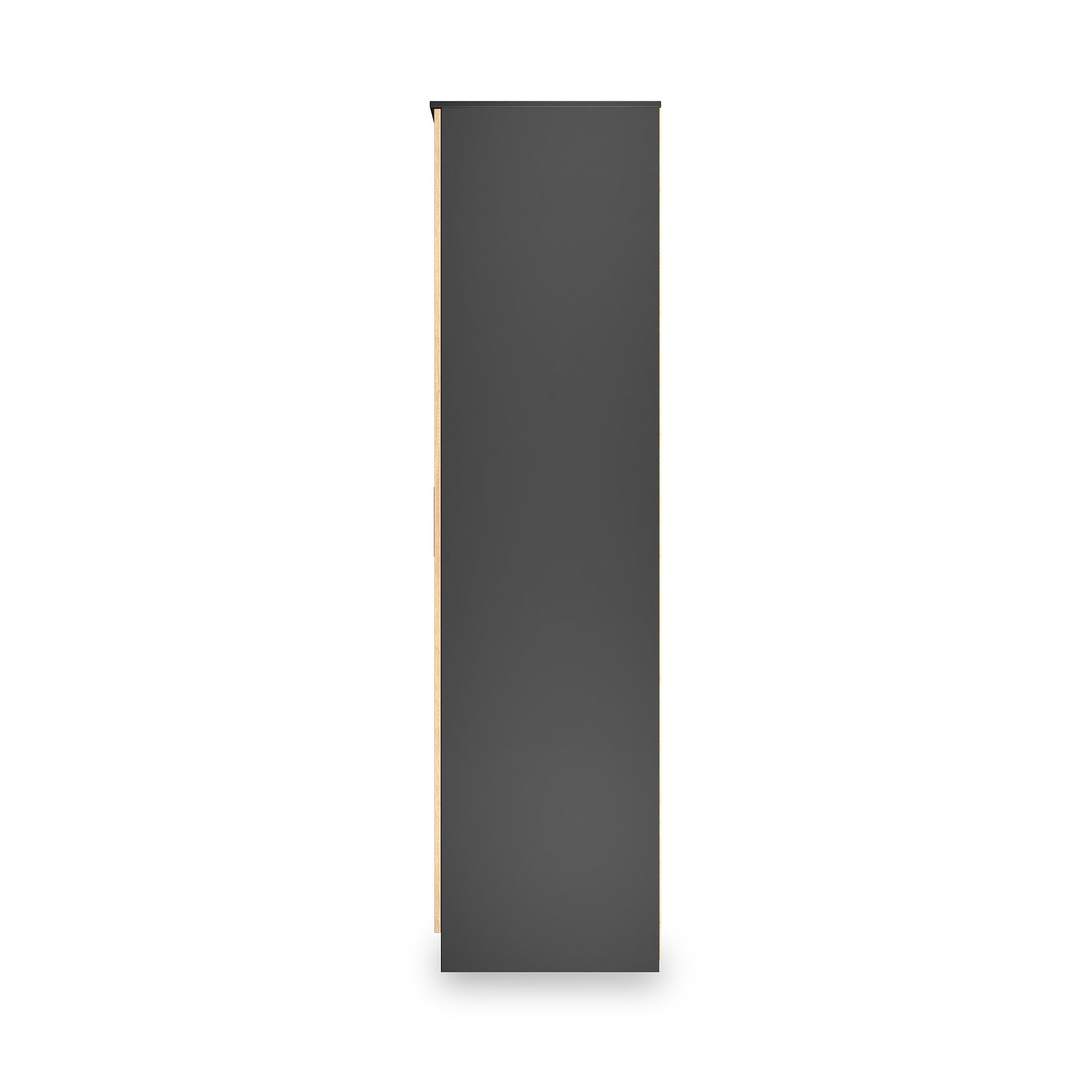 Jago-tall-3-door-2-drawer-mirror-wardrobe-black from Roseland Furniture