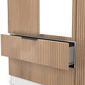 Jago-tall-3-door-2-drawer-mirror-wardrobe-white from Roseland Furniture
