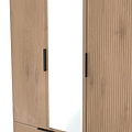 Jago-tall-3-door-2-drawer-mirror-wardrobe-white from Roseland Furniture