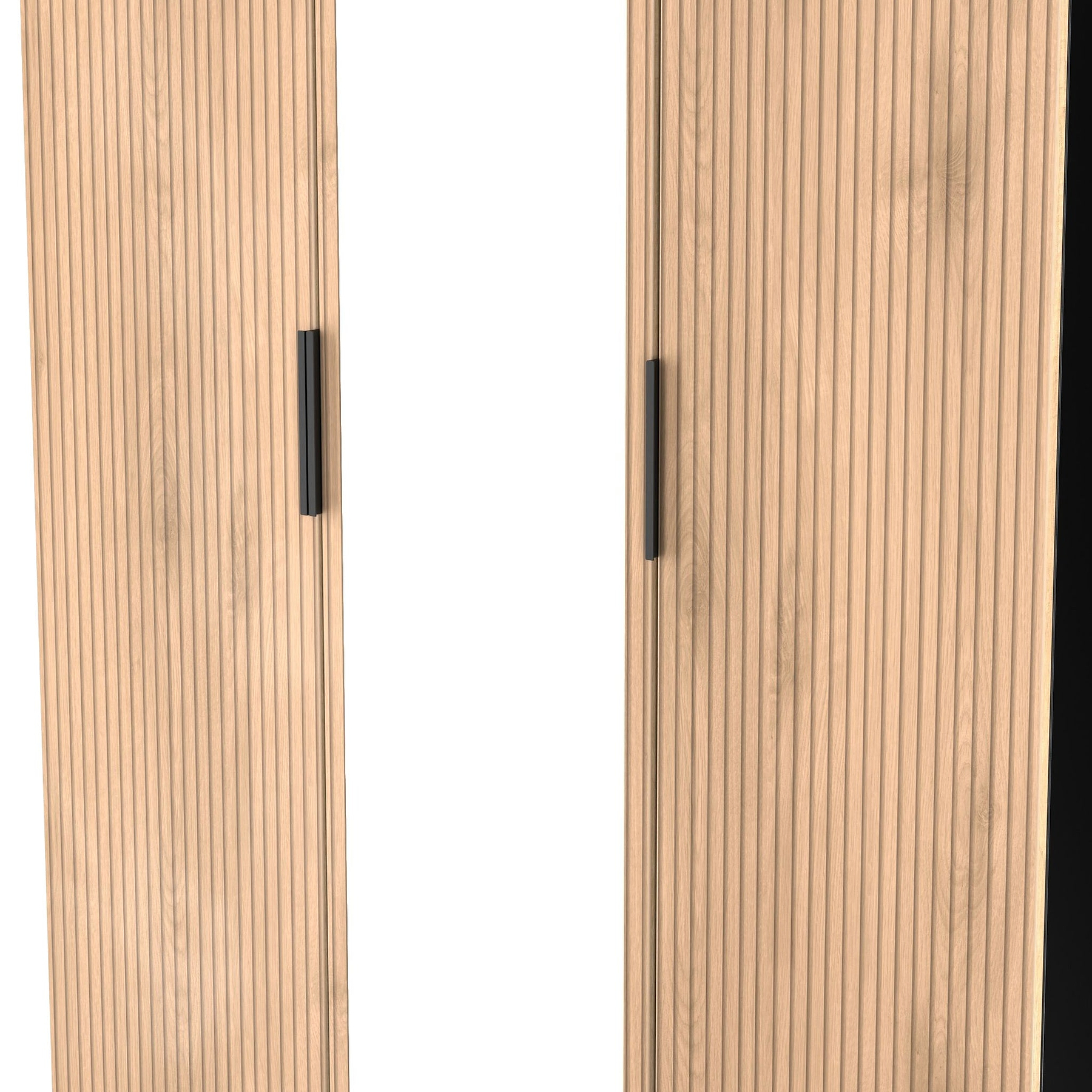 Jago-tall-3-door-mirrored-wardrobe-black from Roseland Furniture