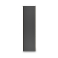 Jago-tall-3-door-mirrored-wardrobe-black from Roseland Furniture