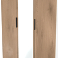 Jago-tall-3-door-mirrored-wardrobe-white from Roseland Furniture