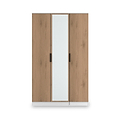 Jago-tall-3-door-mirrored-wardrobe-white from Roseland Furniture