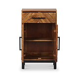 Loric Parquet Mango Wood Mini Sideboard