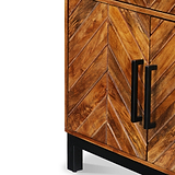 Loric Parquet Mango Wood Large Sideboard